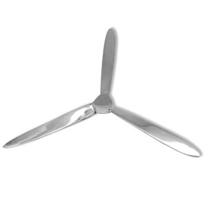 vidaXL Wall-Mounted Propeller Aluminium Silver 70 cm