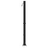 vidaXL Outdoor Solar Shower Black 217 cm PVC and aluminium