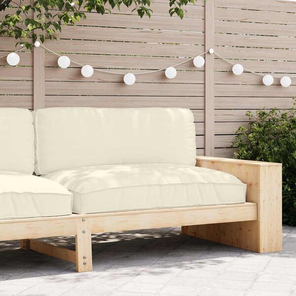 vidaXL Pallet Cushion for suitable for Seat Cream 120 x 80 x 12 cm