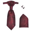 Men's Paisley Wedding Waistcoat Set Size 54 Burgundy