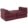 vidaXL Modular Sofa 4 pcs Maroon Fabric