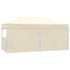 vidaXL Party Tent Folding Cream 291 x 580 x 315 cm Oxford Fabric