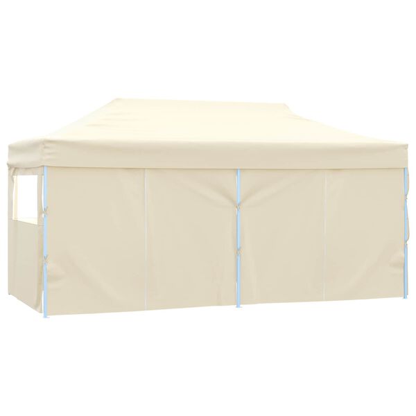 vidaXL Party Tent Folding Cream 291 x 580 x 315 cm Oxford Fabric