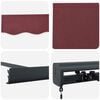 vidaXL Manual Retractable Awning Burgundy 400x300 cm