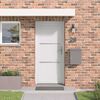 vidaXL Front Door White 98 x 208 cm PVC