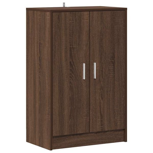 vidaXL Shoe Cabinet Brown Oak 60x35x92 cm Engineered Wood