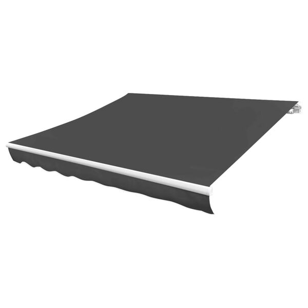 vidaXL Awning Top Sunshade Canvas Anthracite 450x300 cm
