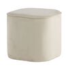 Venture Home Pouffe Piff 44x44x41 cm Velvet White