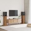vidaXL Speaker Stands 2 pcs Artisan Oak 30x30x80 cm Engineered Wood