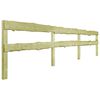 vidaXL 2-Rail Garden Fence Impregnated Pinewood 510x90 cm