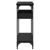 vidaXL Console Table Black oak 100 x 29 x 75 cm Engineered wood