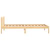 vidaXL Bed Frame without Mattress Solid Wood Single