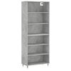 vidaXL Highboard Concrete Grey 69,5x32,5x180 cm Engineered Wood