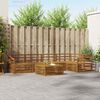 vidaXL Outdoor Sofa Set 6 pcs Natural Solid Acacia Wood