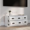 vidaXL TV Cabinet High Gloss White 100x35.5x45 cm Engineered Wood