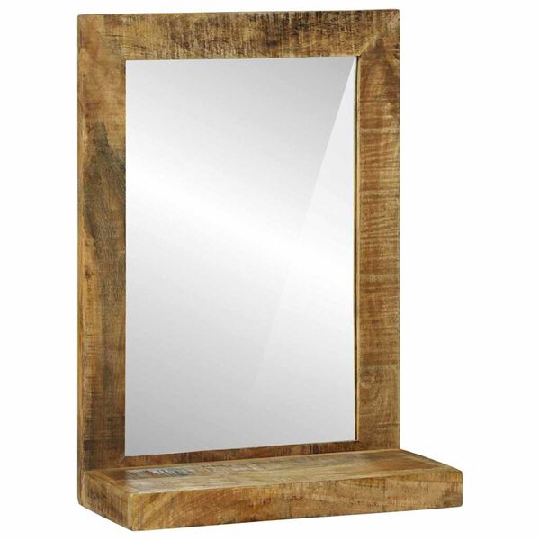 vidaXL Bathroom Mirror Brown 50 x 22 x 70 cm Solid Mango Wood