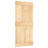vidaXL Sliding Door NARVIK Natural and Black 95 x 210 cm (213.5 cm)
