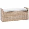 vidaXL Storage Bench GENDT Natural 110 x 40 x 50 cm Rattan