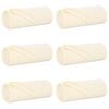 vidaXL Throw Blankets 6 pcs Cream 170 x 130 cm Fleece