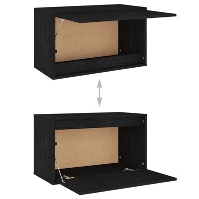 vidaXL TV Cabinets 6 pcs Black Solid Wood Pine