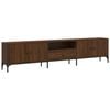 vidaXL TV Cabinet with Drawer Brown Oak 200x25x44 cm Engineered Wood