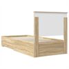 vidaXL Bed Frame with Drawer Sonoma Oak 100 x 200 cm Engineered Wood
