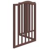 vidaXL Dog Gate Foldable 3 Panels Brown Oak 150 cm&nbsp;Poplar Wood
