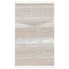 vidaXL Rug Beige 160x230 cm Cotton