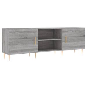 vidaXL TV Cabinet Grey Sonoma 150x30x50 cm Engineered Wood