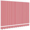 vidaXL Awning Replacement Fabric Red and White 280 x 195 cm Polyester
