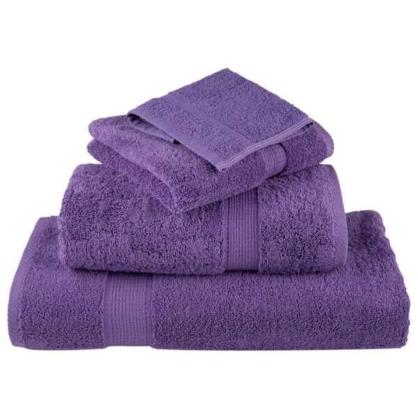 vidaXL Premium Shower Towels SOLUND 4 pcs Purple 70x140 cm 600 gsm