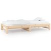 vidaXL Pull-out Day Bed without Mattress 2x(90x200) cm Solid Wood Pine