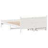 vidaXL Bed Frame without Mattress White 140x190 cm Solid Wood Pine