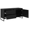 vidaXL TV Cabinet Black Oak 100 x 36 x 49.5 cm Engineered Wood