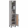 vidaXL Highboard Grey Sonoma 34.5x34x180 cm Engineered Wood
