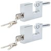 vidaXL Padlock 2 pcs Silver Steel