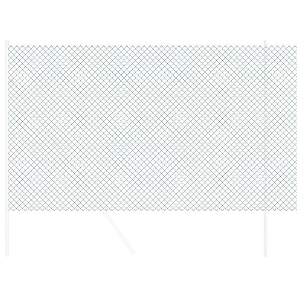 vidaXL Chain Link Fence Green 10 x 1.6 m Steel