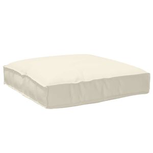 vidaXL Pallet Cushion for suitable for Seat Cream 80 x 80 x 12 cm