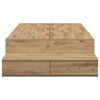 vidaXL Storage Bed Frame with Drawer Artisan Oak 80 cm Engineered Wood