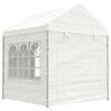 vidaXL Gazebo with Roof White 20.07x2.28x2.69 m Polyethylene