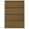 vidaXL Side Cabinet Honey Brown 60x36x84 cm Solid Pinewood