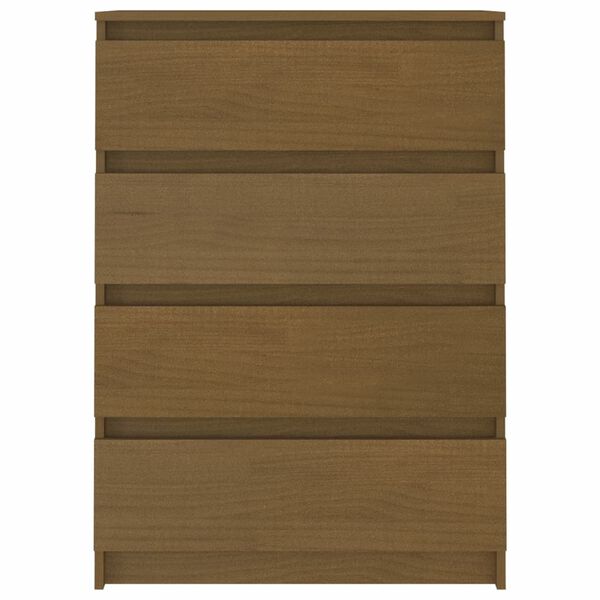 vidaXL Side Cabinet Honey Brown 60x36x84 cm Solid Pinewood