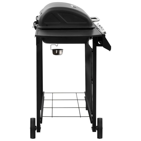 vidaXL Gas BBQ Grill with 4 Burners Black