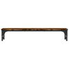 vidaXL Monitor Stand Smoked Oak 85x23x15.5 cm Engineered Wood