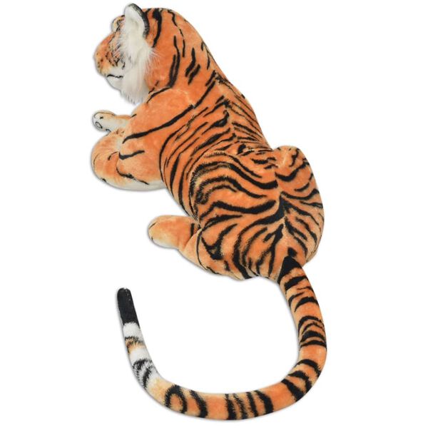 vidaXL Tiger Toy Plush Brown XXL