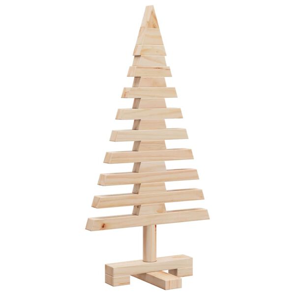 vidaXL Wooden Christmas Tree for Decoration 60 cm Solid Wood Pine