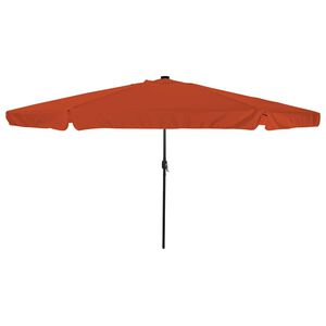 vidaXL Garden Parasol 395 x 395 x 245 cm Polyester Round Terracotta