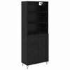 vidaXL Highboard 2 pcs Black Oak 69.5 x 34 x 180 cm
