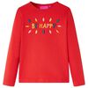 Kids' T-shirt with Long Sleeves Red 92