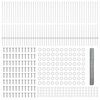 vidaXL Fence with Post Silver 1.2 x 100 m Steel